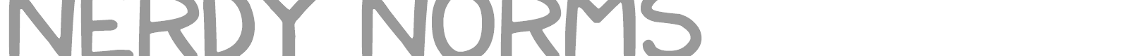 Nerdy Norms font preview